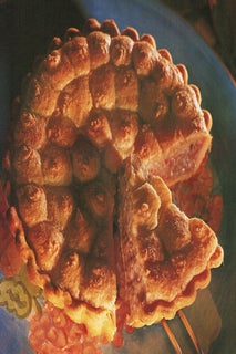 Rhubarb and Amaretti pie