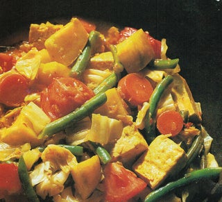 Tofu and vegetable curry