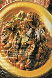 Quick aubergine and chickpea curry