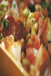 Mediterranean smoked fish salad