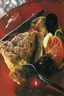 Marlborough cheese and tuna flan