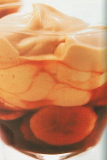 Banana and coffee liqueur desserts
