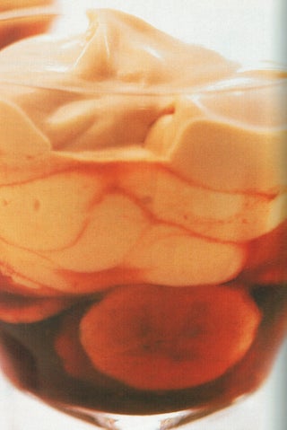 Banana and coffee liqueur desserts