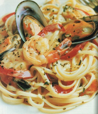 Southern seas sauce on linguine