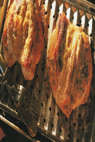 Golden chive chicken with provencale mustard