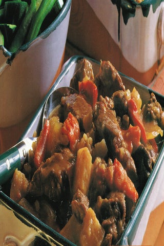 Spiced lamb and barley hotpot