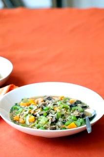 Rich beef and veggie soup