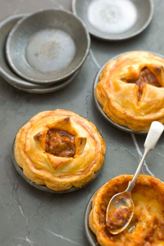 Spanish beef and chorizo pies