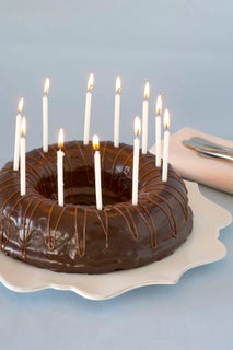 Chocolate jaffa birthday cake