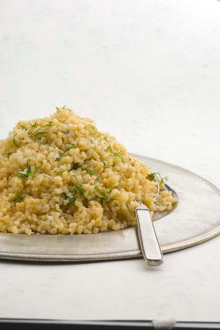 Simple buttery pilaf brown rice