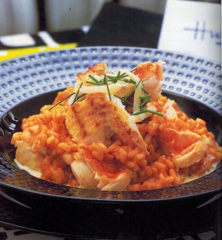 Crayfish and gruyere risotto