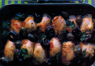 Herbed chicken prunes and olives