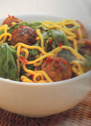 Chilli pork and choy sum stir-fry