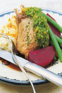 Pork cutlets with orange gremolata