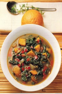 Barbados-spiced kumara soup