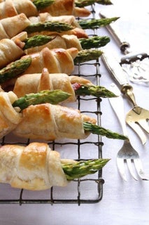 Asparagus and jambon rolls