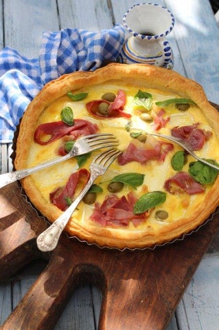 Brie and Jambon Tart 