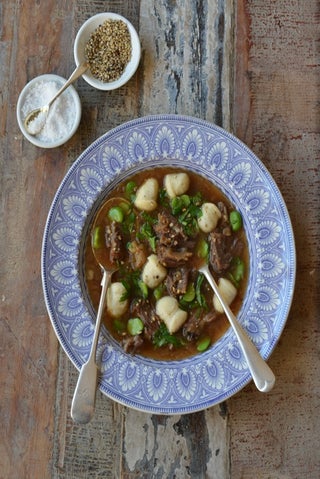 Oxtail pot with gnocchi