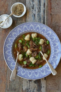 Oxtail pot with gnocchi