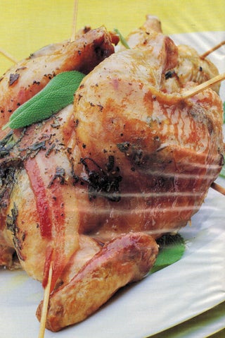 Sage And Bacon Roasted Poussin 