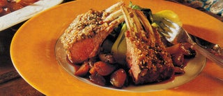 Sesame-crusted Lamb Rack With Glazed Shallots