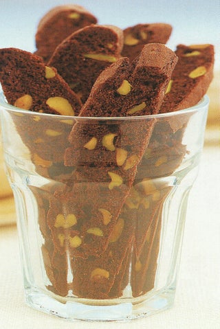Pistachio Nut Chocolate Biscotti