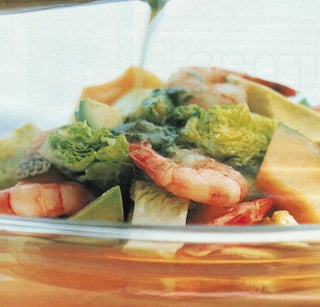 Prawn And Avocado Salad With Avocado Oil Dressing