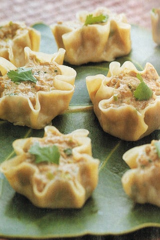 Steamed Hot And Sour Pork Dumplings