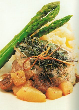 Herb Roasted Pork Loins With Fig And Pear Sauce