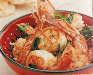 Basil And Lemon Prawns