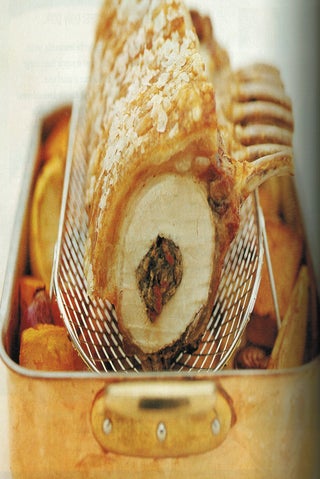 Garlic And Sundried Tomato Stuffed Roast Loin Of Pork