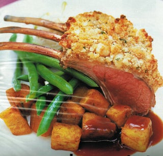 Manuka Smoked Rack Of Lamb With Macadamia Nut Crumb