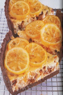 Lemon Jewel Ricotta Tart