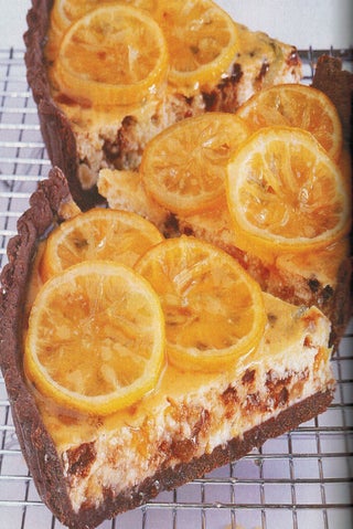 Lemon Jewel Ricotta Tart