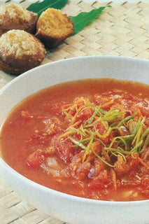 Chunky Lime And Tomato Soup