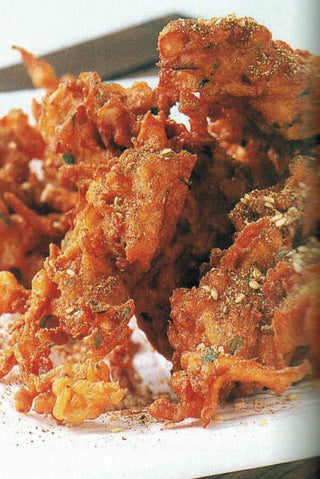 Kumara And Onion Bhajias
