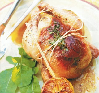 Lemon Thyme Roasted Poussins