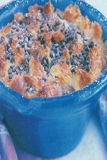 Banana And Chocolate Chip Pudding With Rum Sauce