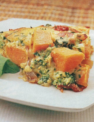 Sweet Kumara And Chinese Chive Frittata