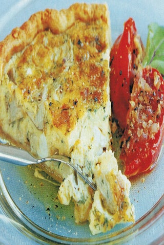 Mixed Cheese And Artichoke Tart