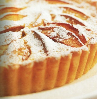 Stonefruit Vincotto Custard Tart
