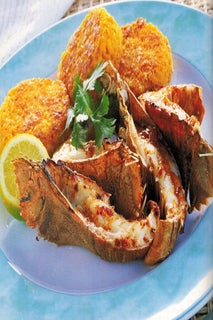 Y2k Bugs With Crispy Saffron Risotto Cakes