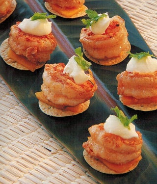 Mini Prawn Poppadums