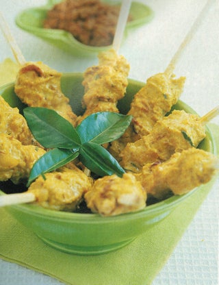 Chicken Satays With Grated Coconut