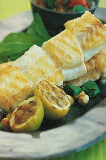 Fish Kebabs With Chilli And Basil Salsa
