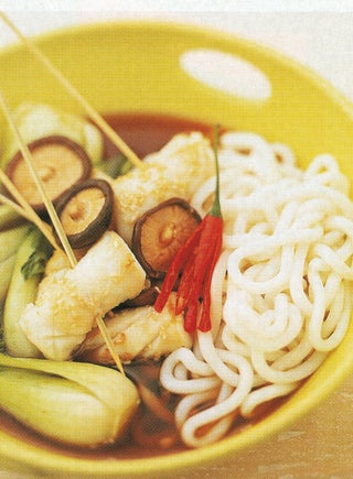 Sesame Grilled Squid On Noodles