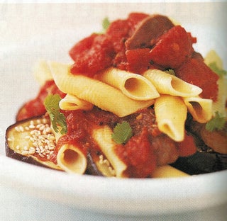 Lamb In Kasoundi Sauce On Pasta