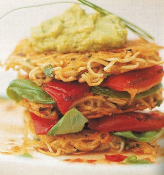 Pasta Crab Cakes With Thai Avocado Spread