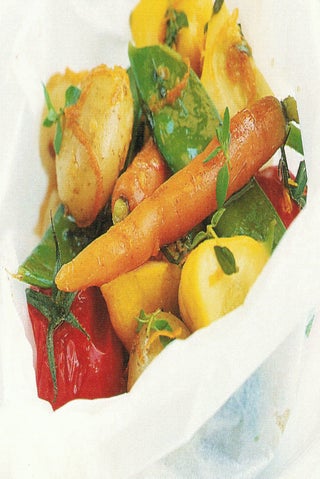 Maple Glazed Vegetable Parcels