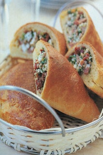 Feta And Ham Filled Pasties